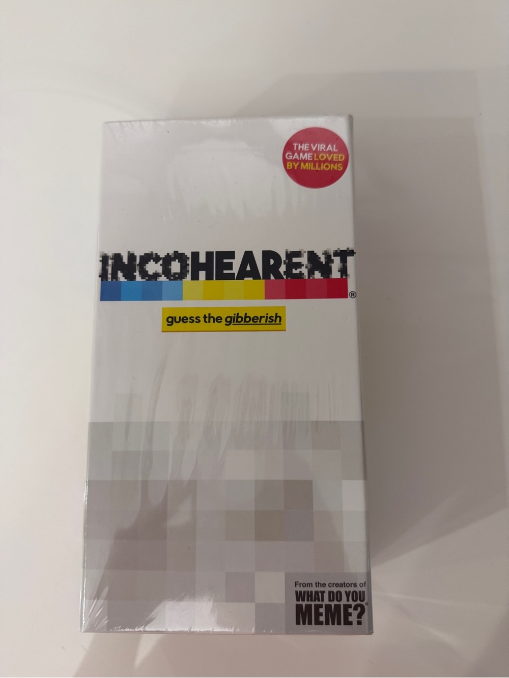 Incohearent Party Game - White Box with Blue/Red Accent
